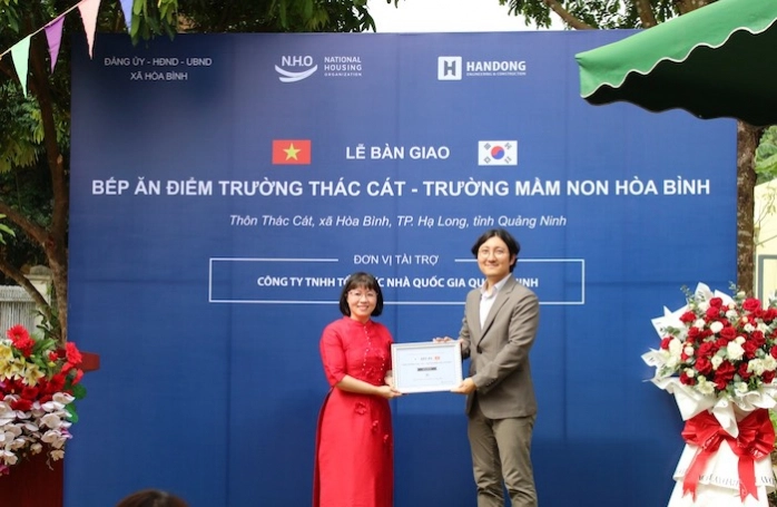 Khánh thành công trình bếp ăn tại Trường Mầm non Hoà Bình